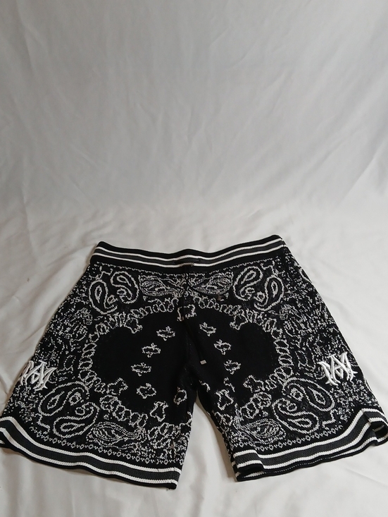 AMIRI Other - AMIRI Black and White Bandana Print Athletic Shorts